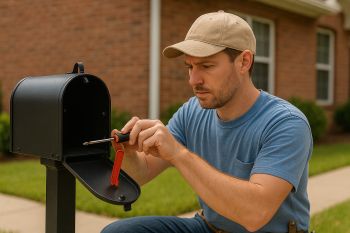 Professional mailbox repair technician in Edmond